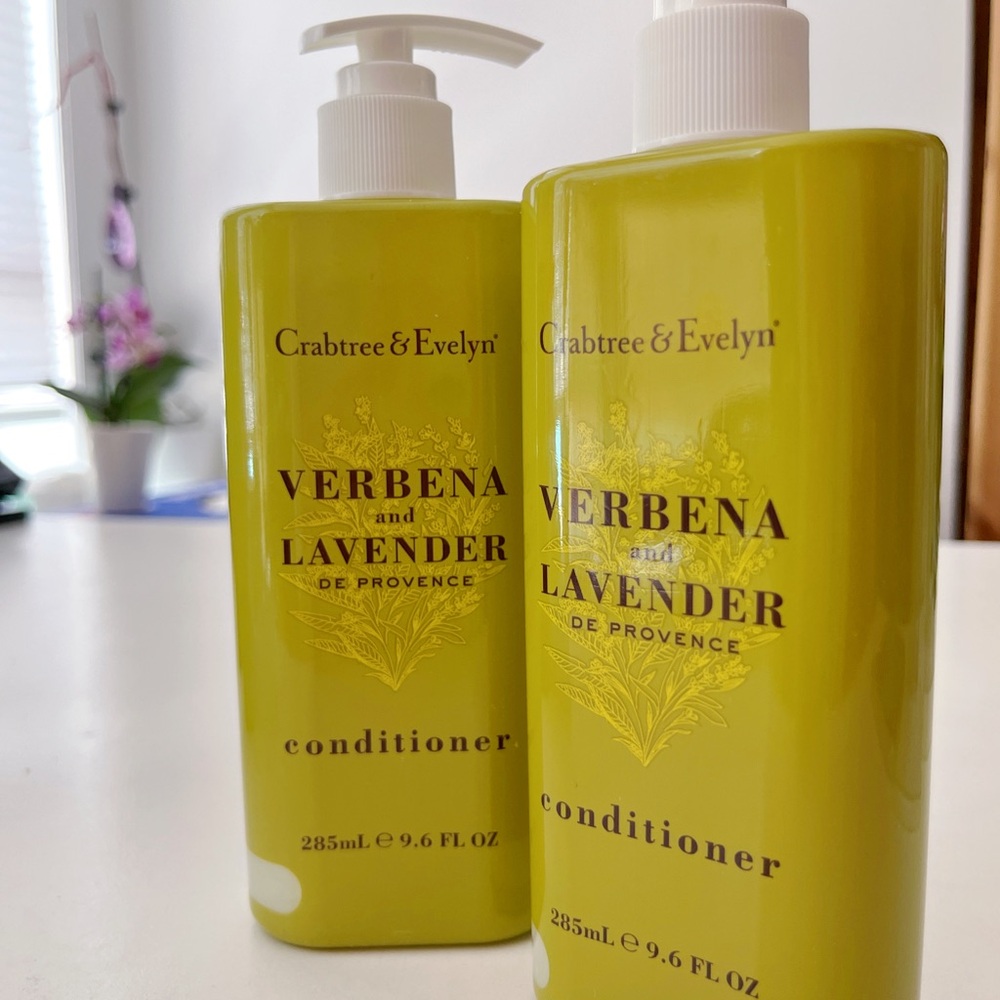 New Crabtree & Evelyn Verbena Lavender Body Wash Shower Gel 285ml 9.6oz Set of 2